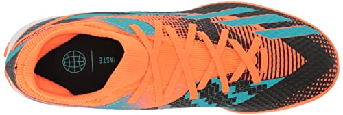 adidas Unisex X SPEEDPORTAL Messi.3 Turf Soccer Shoe, Team Solar Orange/Mint Rush/Black, 10 US Men