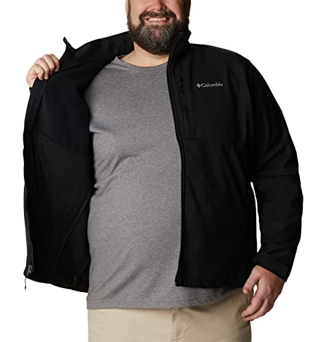 Columbia Men's Ascender Softshell Front-Zip Jacket, Black, Large