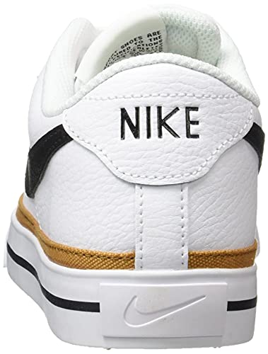 NIKE Women's Court Legacy Sneaker, White/Desert Ochre/Team Orange/Black, 6