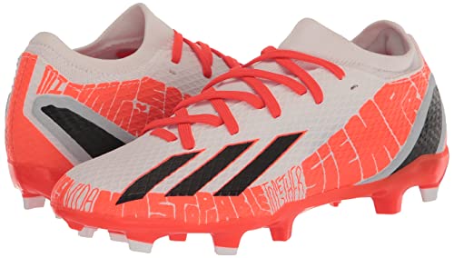adidas Unisex X Speedportal Messi.3 Firm Ground Soccer Shoe, FTWR White/Core Black/Solar Red, 7 US Men