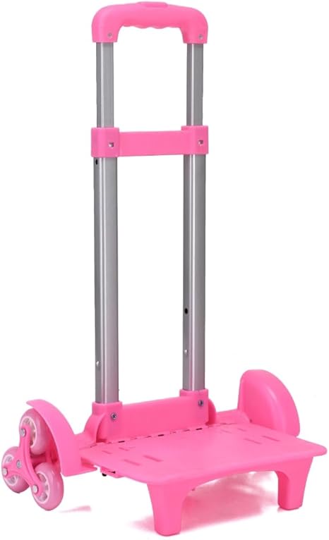 Backpack Trolley Aluminium Hand Cart 2/6 Wheels Rolling Luggage Carts Foldable Trolley Cart for School Bags Pet Bag