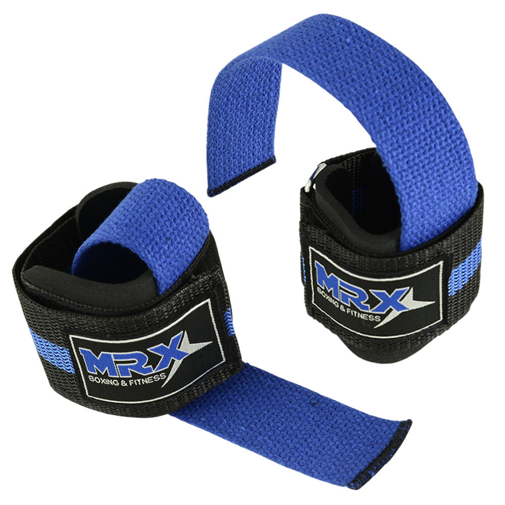 2 Pairs MRX Weight Lifting Straps with Wrist Support for Men & Women Gym Workouts - Triathlete Store