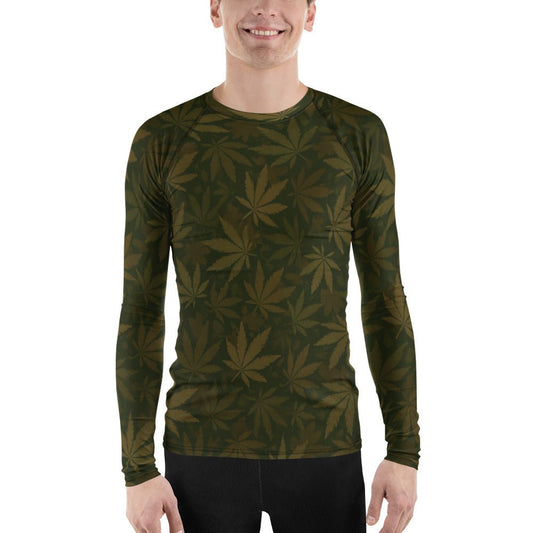 420 camo hunting Rash Guard