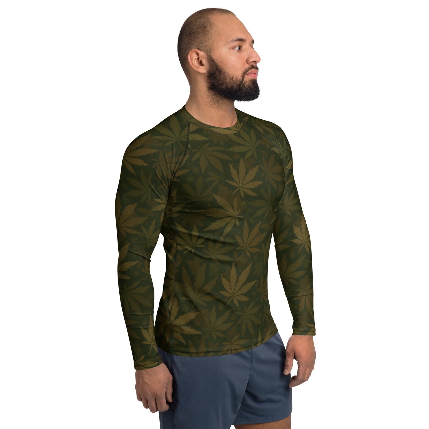 420 camo hunting Rash Guard