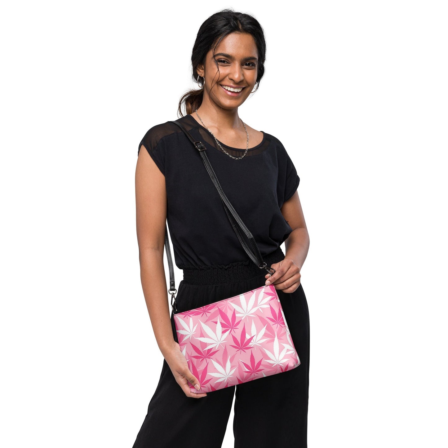 420 pink camo Crossbody bag