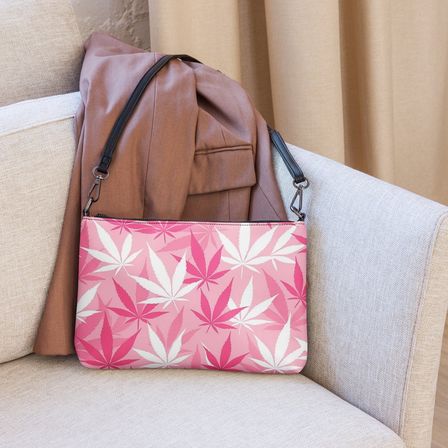 420 pink camo Crossbody bag