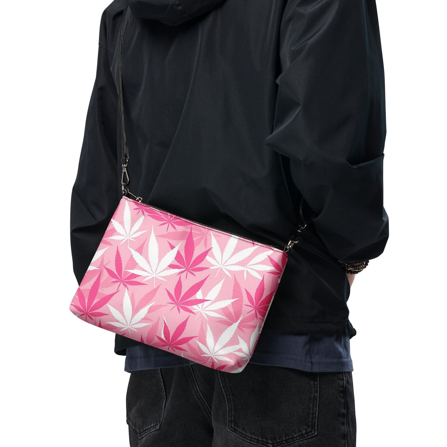 420 pink camo Crossbody bag