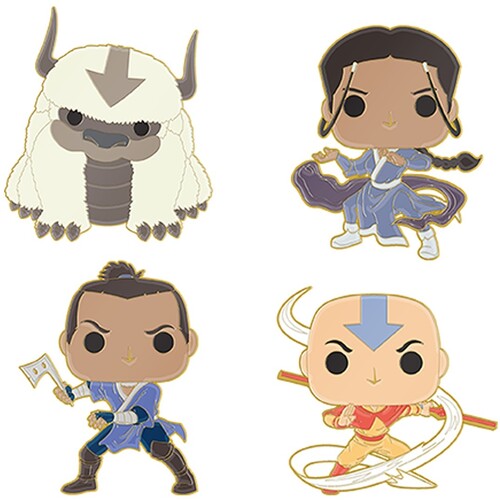 Funko Pop Pin Set 4pk: - Nickelodeon - Avatar Characters - Collectibles