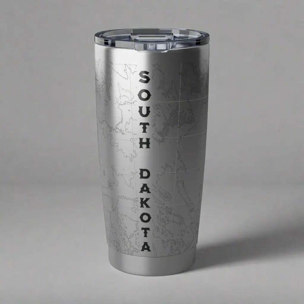 Badlands National Park Topographic Tumbler 20oz USGS Map Print South Dakota