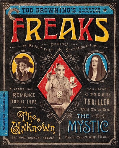 Criterion Collection - Freaks / The Unknown / The Mystic: Tod Browning's - Blu-ray