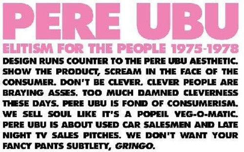 Pere Ubu - Elitism For The People: 1975-1978 - Music CD