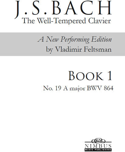 Bach,j.s. / Feltsman,vladimir - Book 1 - No. 19 A Major - Books