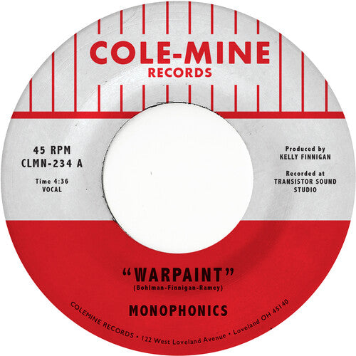 Monophonics & Kelly Finnigan - Warpaint / Crash & Burn - Black Swirl - Vinyl Record