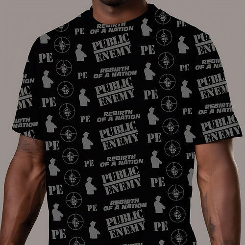 Public Enemy - Rebirth Of A Nation All Over Logo (t-shirt S) - Apparel