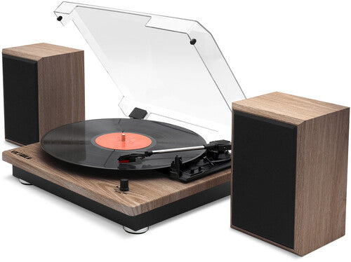 Victrola Montauk Bluetooth Turntable System Record Player Wood Finish (VM135FNT) - Turntable