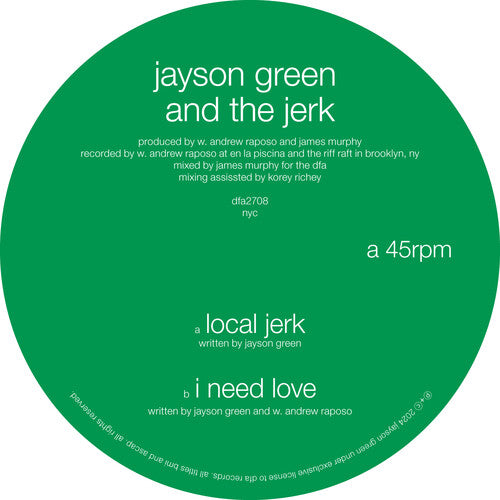 Green,jayson & The Jerk - Local Jerk / I Need Love - Vinyl Record