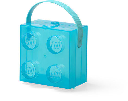 Room Copenhagen - Lego Box With Handle Translucent Light Blue - Collectibles