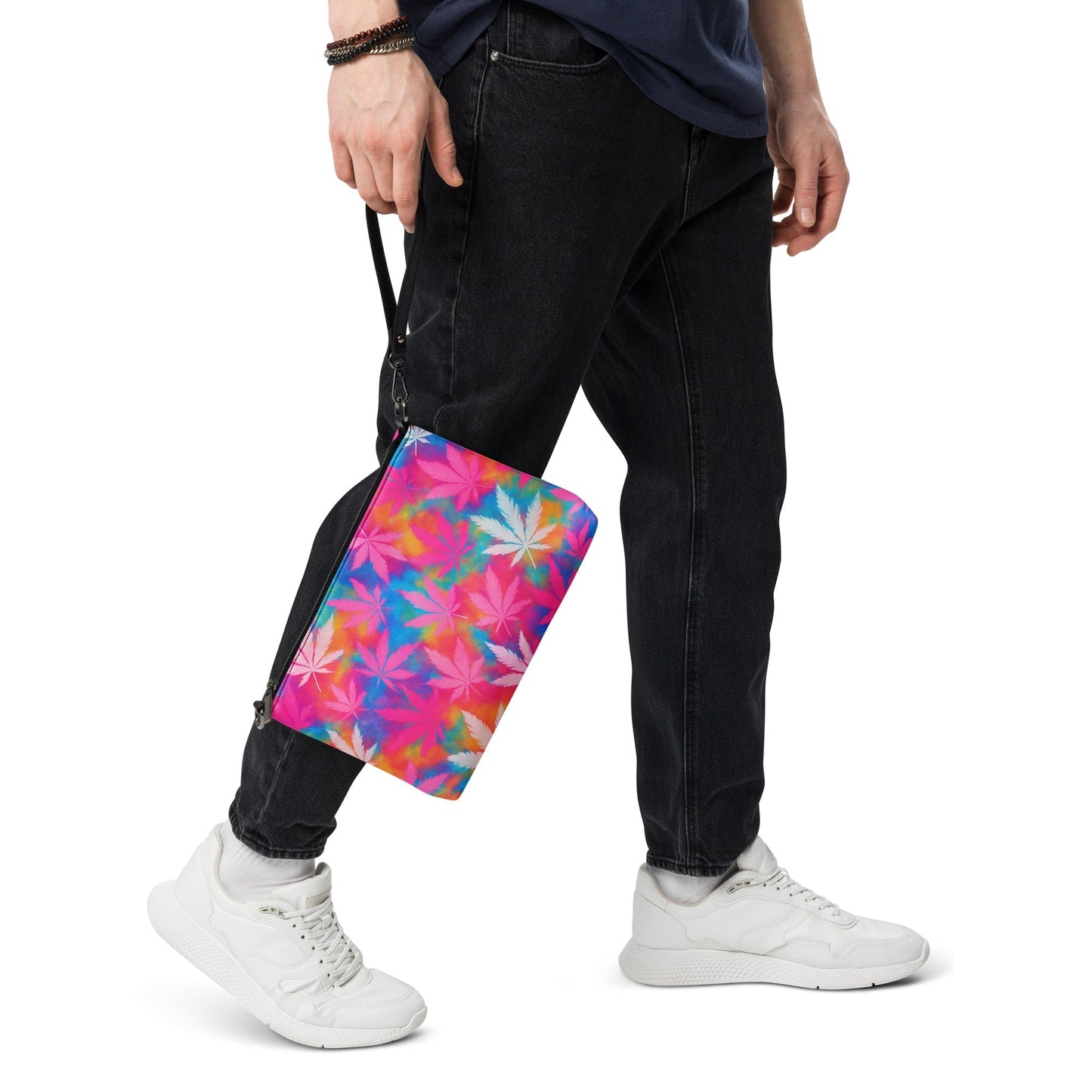 420 pink tie-dye Crossbody bag