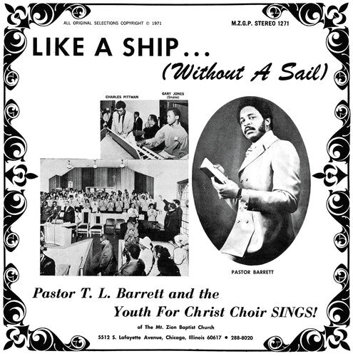 Barrett,pastor T.l. / Youth For Christ Choir - Like A Ship (without A Sail) - Vinyl Record