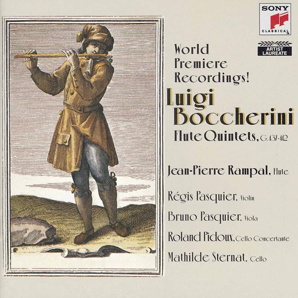 Jean-Pierre Rampal - Boccherini - Flute Quintets - Rampal - Pasquier - Pasquier - Pidoux - Sternat Music CD