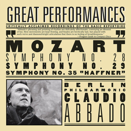 Mozart / Bpo / Abbado - Symphony 28 29 & 35 - Haffner - Music CD