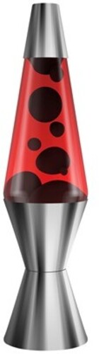 Lava Lamp Light 14.5'' Chrome-Plated Crimson Black Red Chrome – Special Products