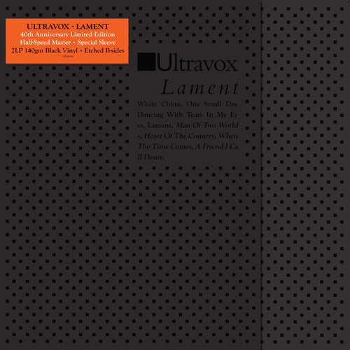 Ultravox - Lament (deluxe Edition): Limited 40th Anniversary - Vinyl Record