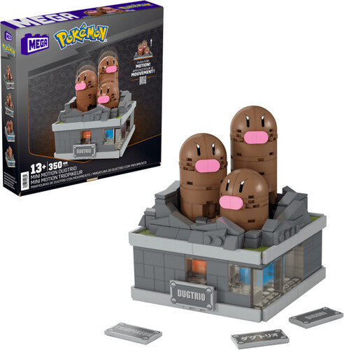 Mega Bloks Pokemon - Pokemon Mini Motion Dugtrio Building Toy Set - Collectibles