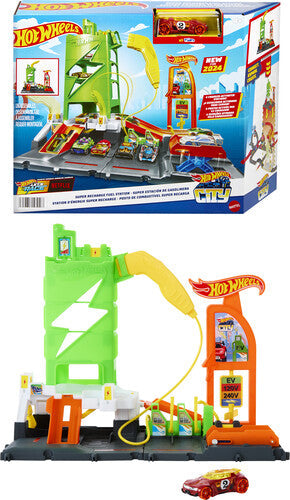 Hot Wheels - Hot Wheels City Super Recharge Fuel Station - Collectibles