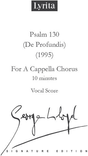 Lloyd,george - Psalm 130 (de Profundis For A Capella Chorus - Special Products