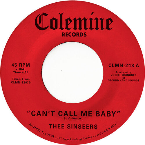Thee Sinseers - Can't Call Me Baby / Take A Chance - Vinyl Record