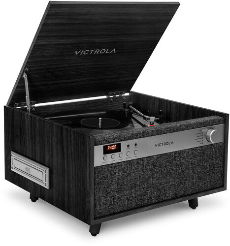 Victrola Century Bluetooth 6-in-1 Music Center Black (VTA-820SBBLK) - Turntable
