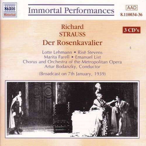 Strauss:rosenkavalier 1946 Met - Strauss:rosenkavalier 1946 Met - Music CD