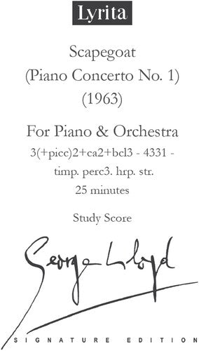 Lloyd,george - Piano Concerto No. 1 Scapegoat Study Score - Special Products