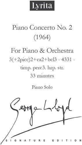 Lloyd,george - Piano Concerto No. 2 Piano Score - Special Products