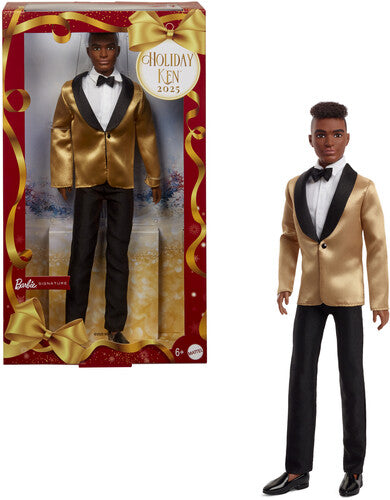 Barbie Collector - Barbie Holiday Ken Doll 2025 Black - Collectibles