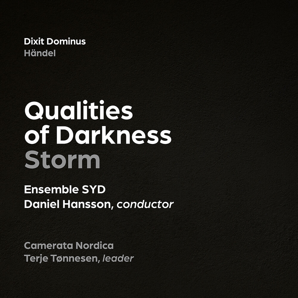 Tonnesen / Ensemble Syd / Nordica - Qualities Of Darkness Music CD