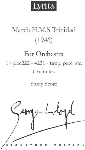 Lloyd,george - H.m.s. Trinidad March Study Score - Special Products