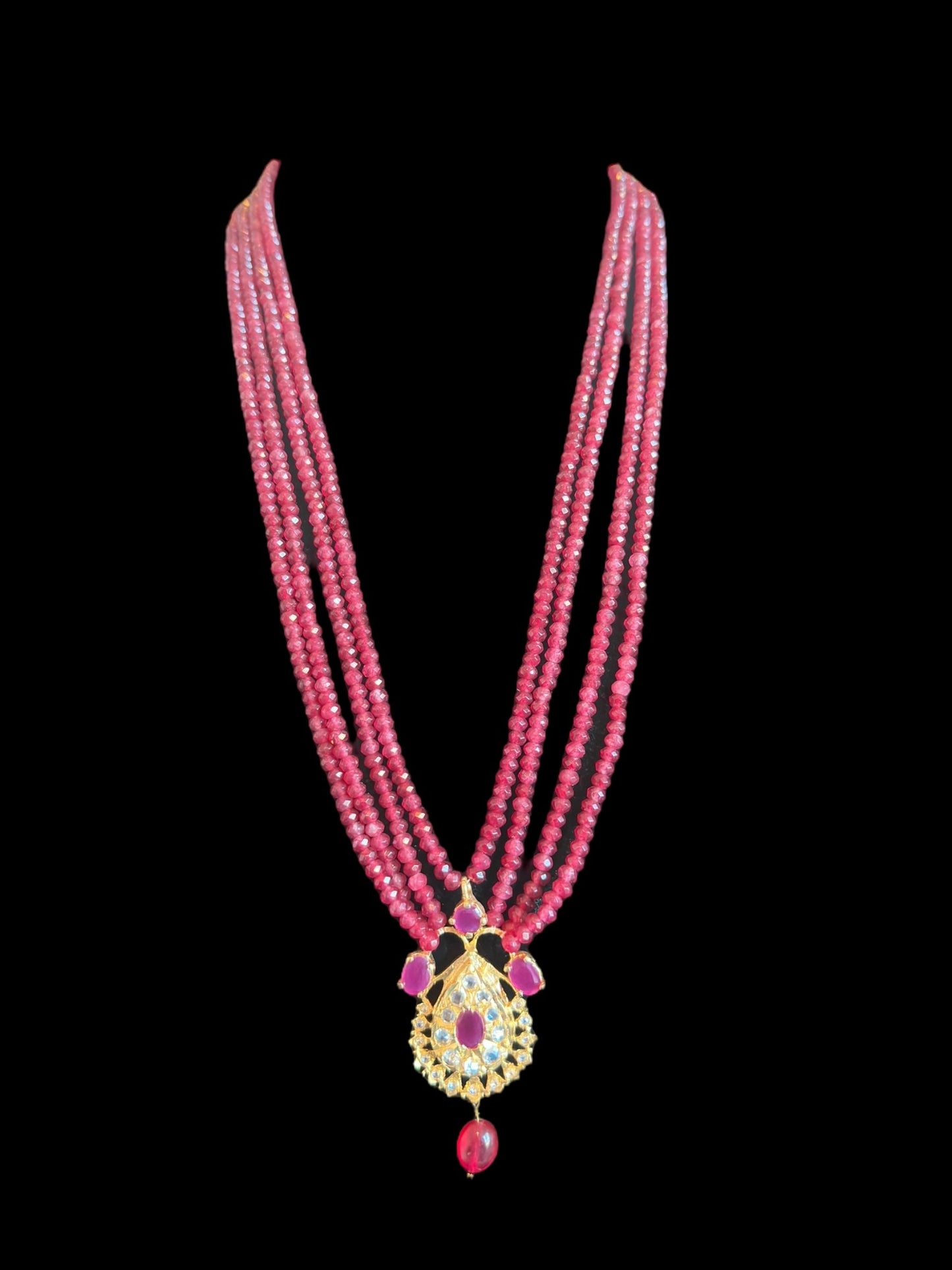 PS518 Jugni in faux ruby beads ( READY TO SHIP)