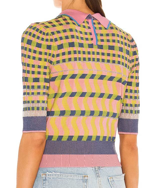 The Today Show Savannah Sellers Knit Polo Sweater