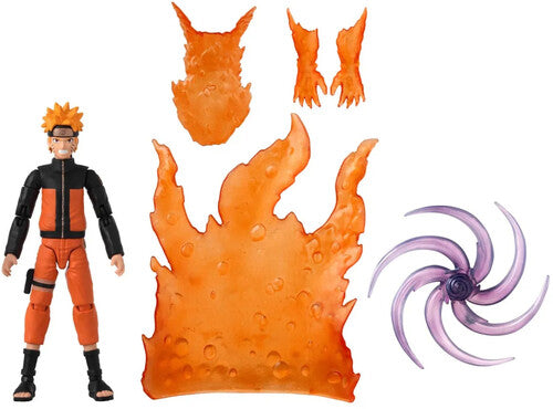 Bandai - Anime Heroes - Naruto - Naruto Uzumaki With Accessory Pack - Collectibles