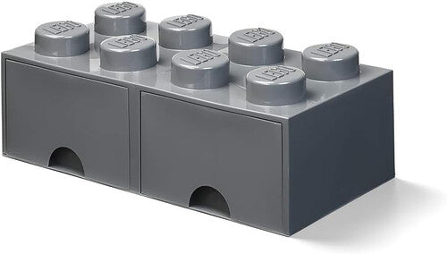 Room Copenhagen - Lego Brick Drawer With 8 Knobs Dark Grey - Collectibles