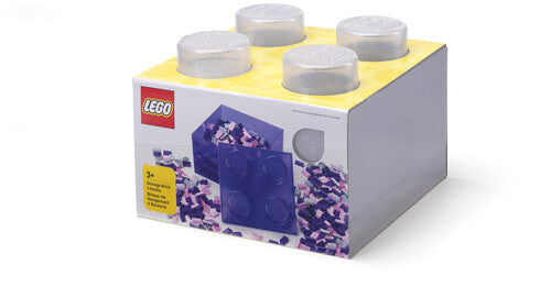 Room Copenhagen - Lego Storage Brick Top Lid Glitter Translucent - Collectibles