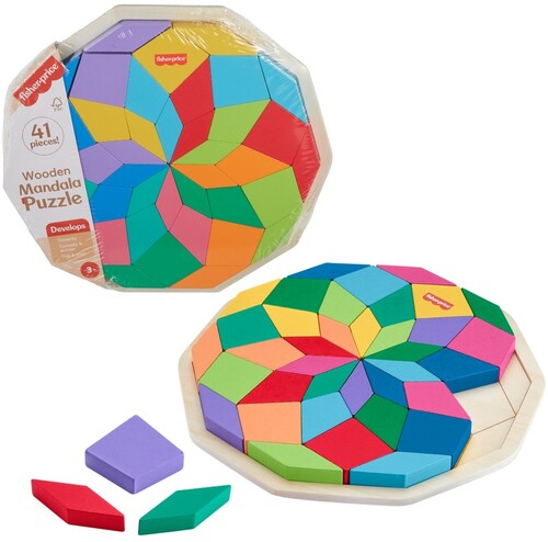 Fisher Price - Wooden Mandala Puzzle - Collectibles