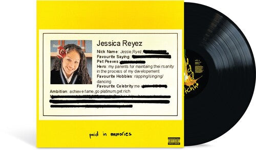 Reyez,jessie - Paid In Memories - Vinyl Record
