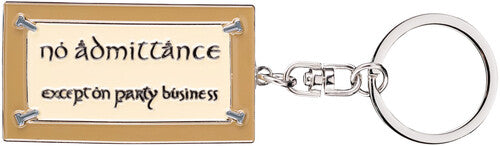 Other - Lotr Trilogy - No Admittance Sign Enamel Keyring - Collectibles