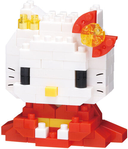 Nanoblock - Character Collection - Sanrio - Hello Kitty (kimono) Building Kit - Collectibles