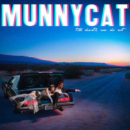 Munnycat - Till Death We Do Art - Split Red/blue Transparent - Vinyl Record