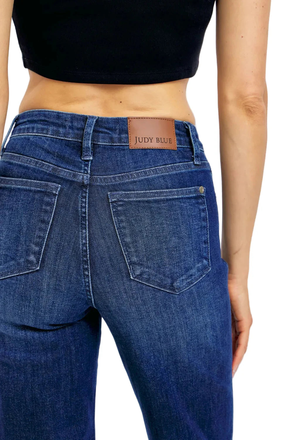 Full Size Tummy Control Straight Jeans Plus Size