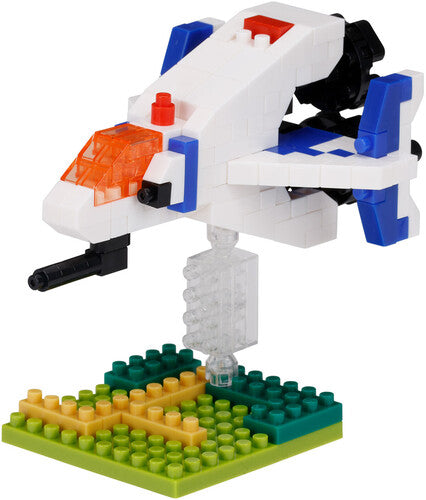 Nanoblock - Character Collection - Namco Classic Games - Xevious Solvalou Buildingkit - Collectibles